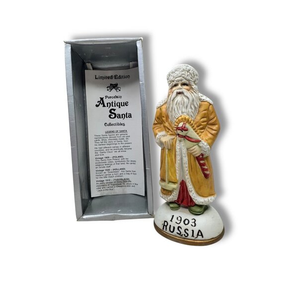 1990s Caldor Stories Porcelain Santa Figurine – 1903 Russia Father Frost - Picture 2 of 5
